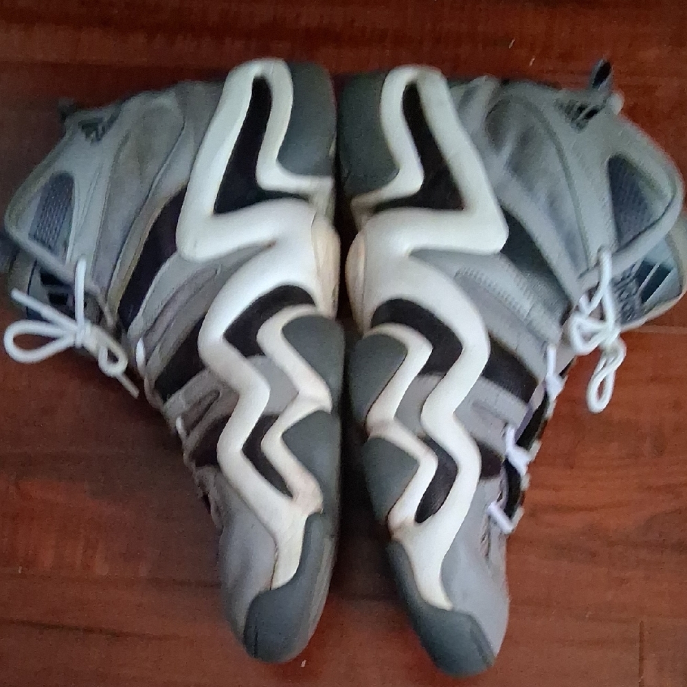Adidas Gray and Black High-Top Sneakers - Picture 3 of 4